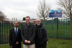 Pictured: Councillors Abdul Amin, Mark Dempsey, and Steve Allsopp
