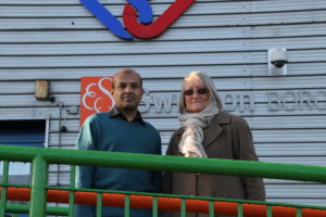 Pictured local campaigner Jamal Miah (left) and Councillor Cindy Matthews (right)
