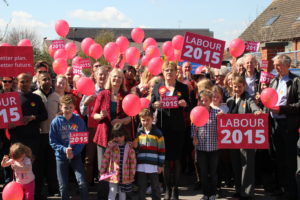 Anne Snelgrove was joined by Eddie Izzard for the 2015 General Election campaign launch in Swindon
