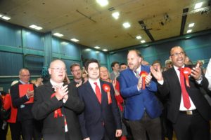 Matthew Courtliff with Labour councillors