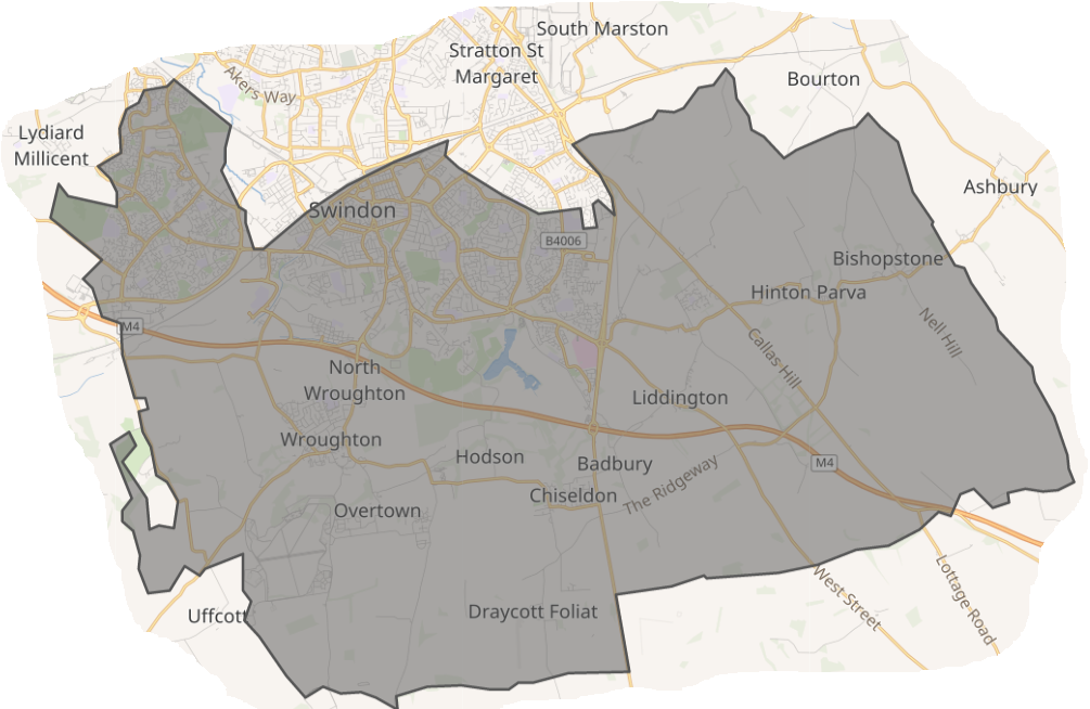 South Swindon Constituency map